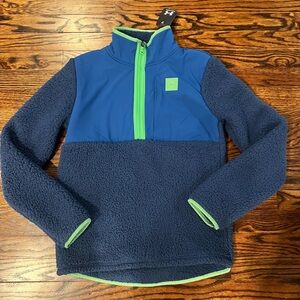 NWT Under Armour Boys Sherpa 1/4 Zip Sz Large